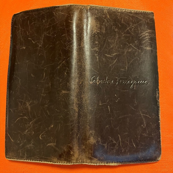 Salvatore Ferragamo Dark Brown Leather Card Holder Wallet - Picture 12 of 12